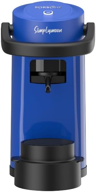 CAFFÈ BORBONE Simplymoon Macchina da Caffè a Cialde (Blu, Macchina + Cialda Blu)