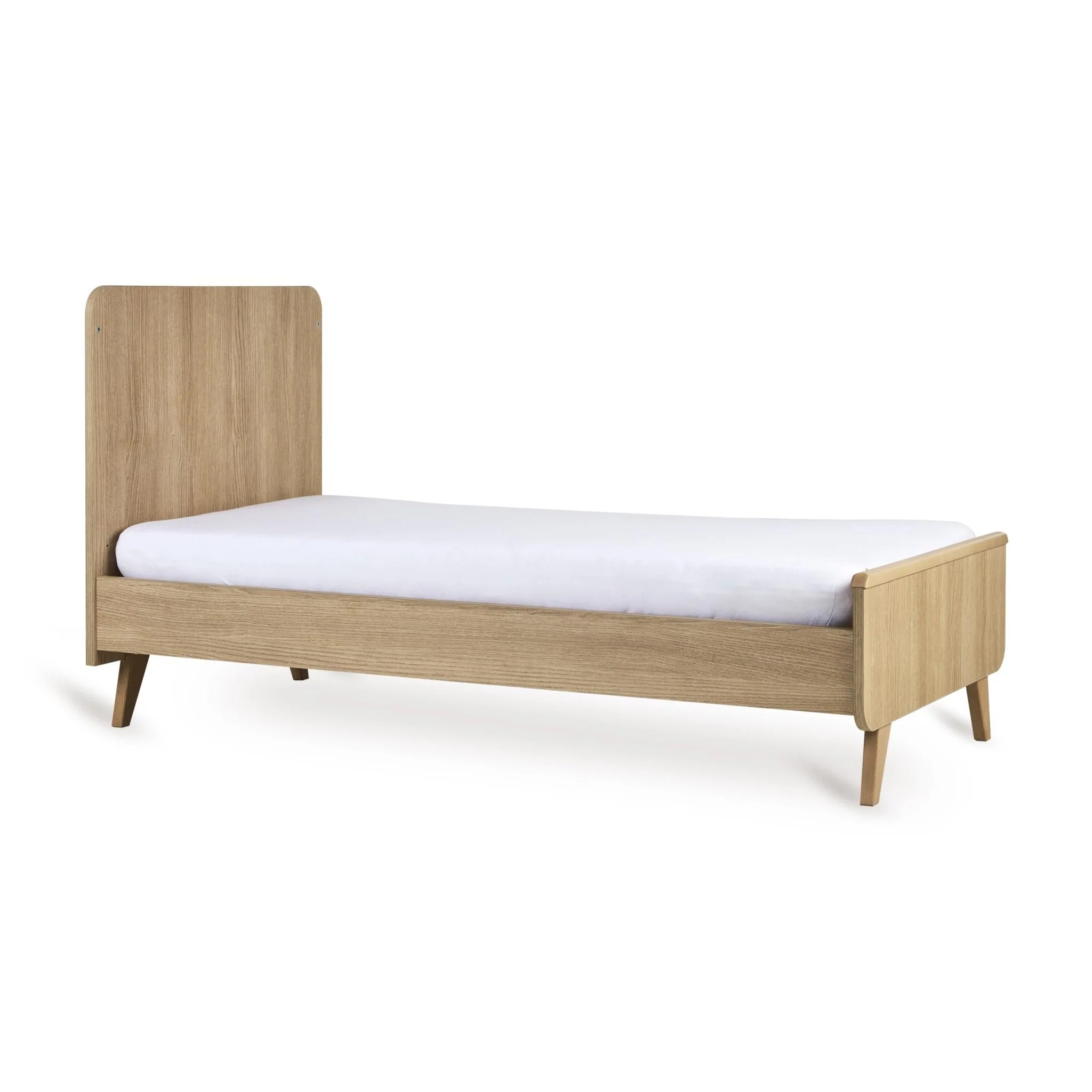 2025 Babybed Loft - Honey Ash 140x70cm (inclusief ombouwmogelijkheid tot kinderbed 140x70cm)