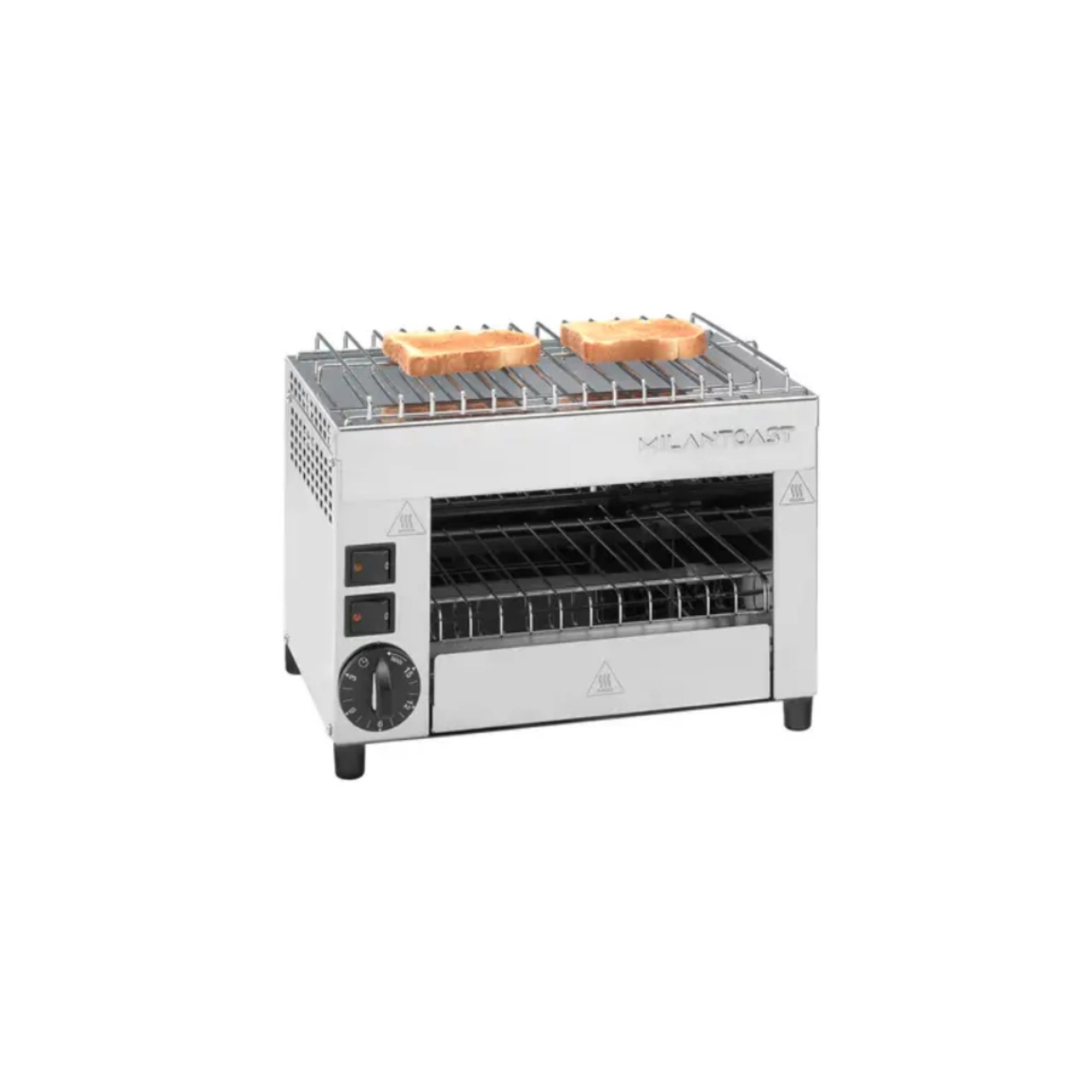 Toaster Milantoast Infrarotgrill/Salamander Toaster, mit 2 Zangen