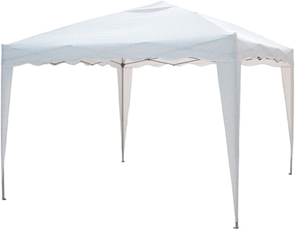 FP-TECH - GAZEBO PIEGHEVOLE GIARDINO 3X3 AUTOMATICO RICHIUDIBILE FISARMONICA STAND FIERA VERDE O BIANCO (Gazebo Bianco)