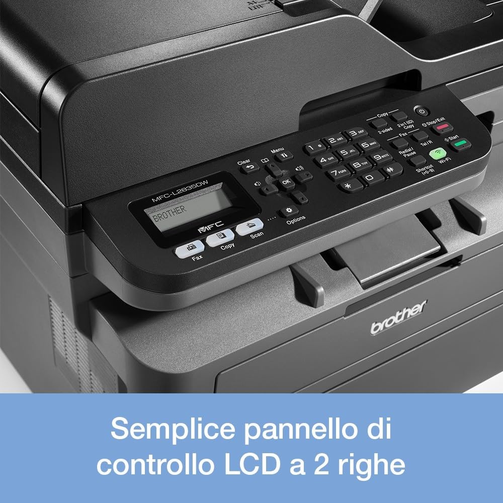 Monolaser-Multifunktionsdrucker MFC-L2835DW mit WLAN, LAN und USB, automatischem Duplexdruck sowie 50-Blatt-ADF