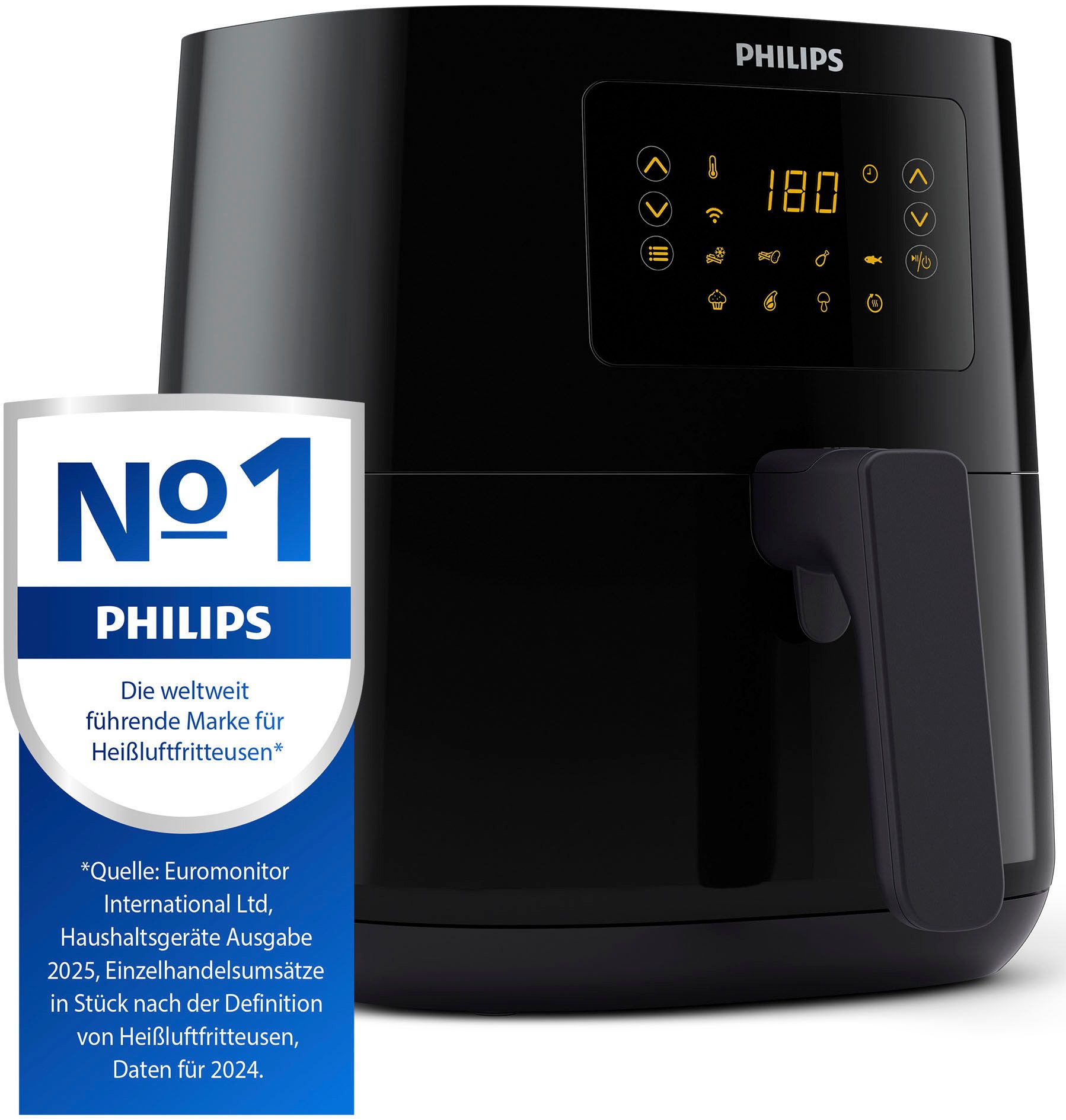 Heißluftfritteuse Airfryer HD9255/90, 4,2 l