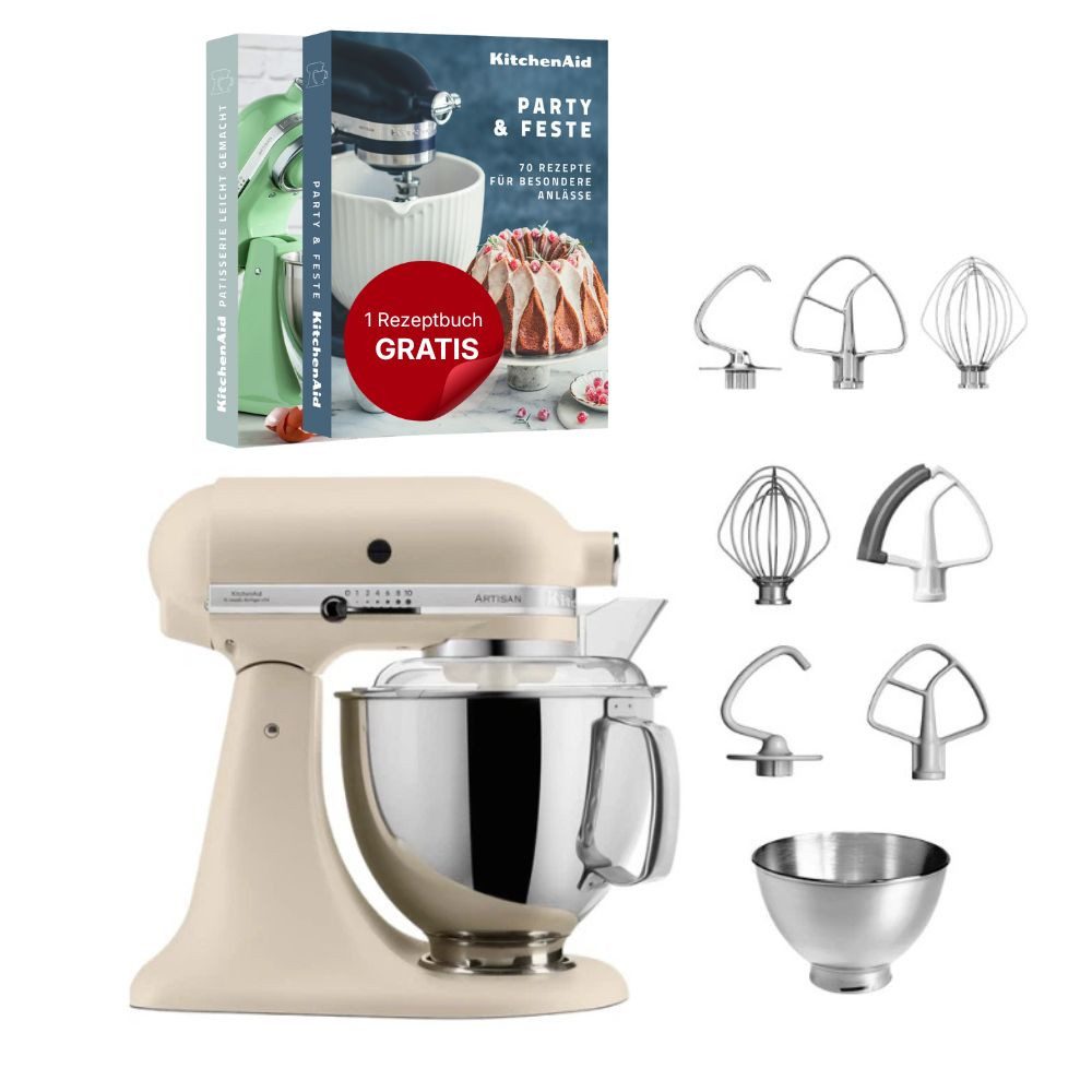 Küchenmaschine KitchenAid 4,8 L 5KSM175 Artisan Küchenmaschine Steellover