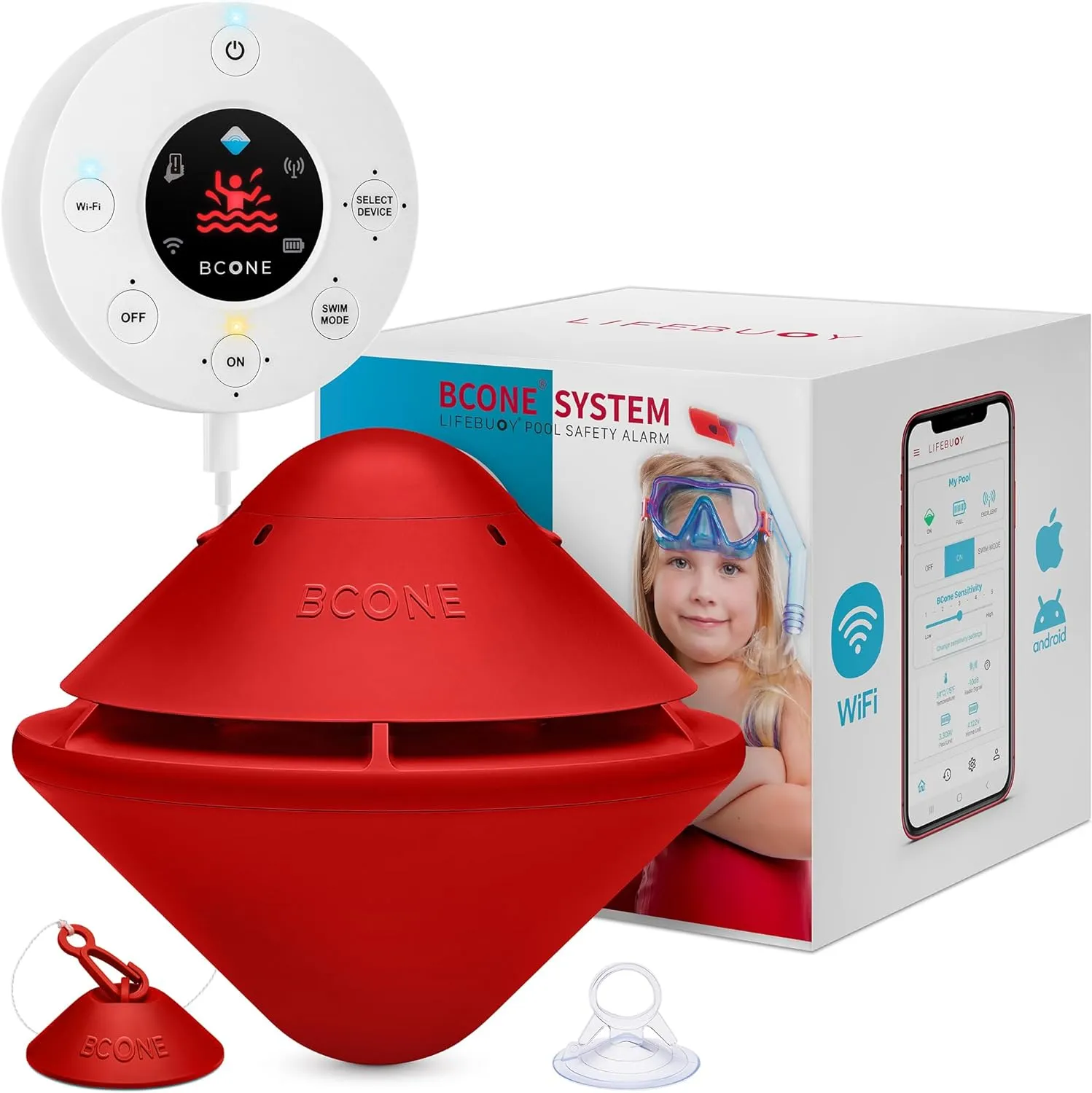 System pool alarms | Loud pool safety alarms on home and pool equipment | ASTM F2208 certified floating pool alarms | Connect to Alexa | pool alarms for in ground and above ground pools