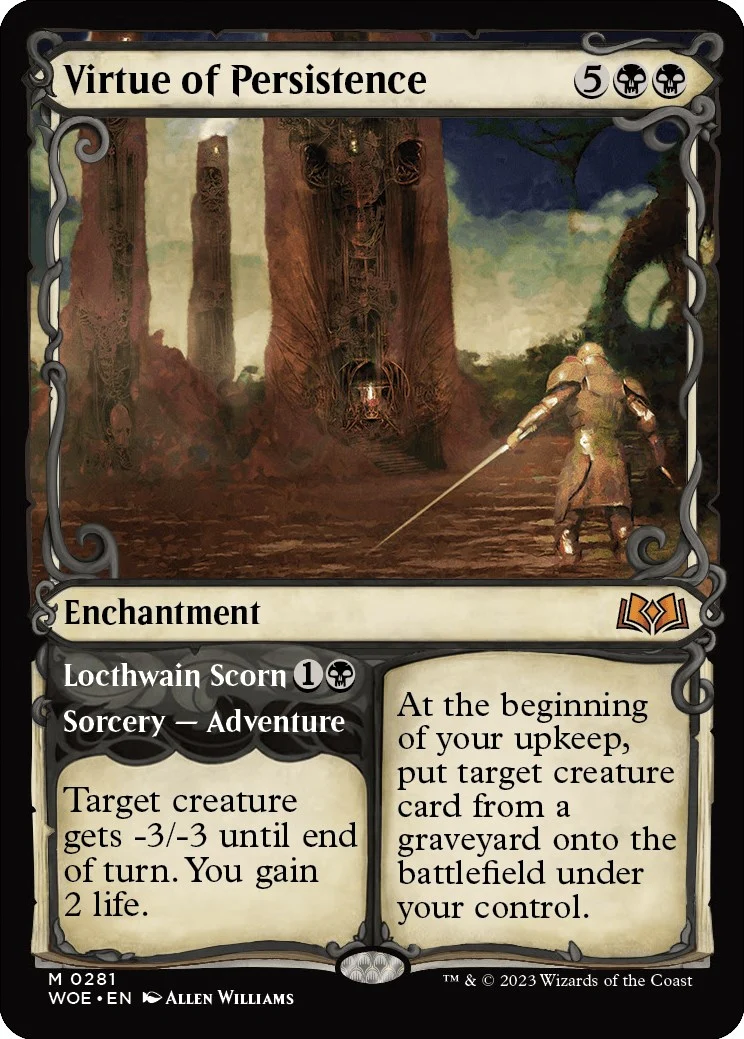 Virtue of Persistence (Showcase) (281) (Wilds of Eldraine)