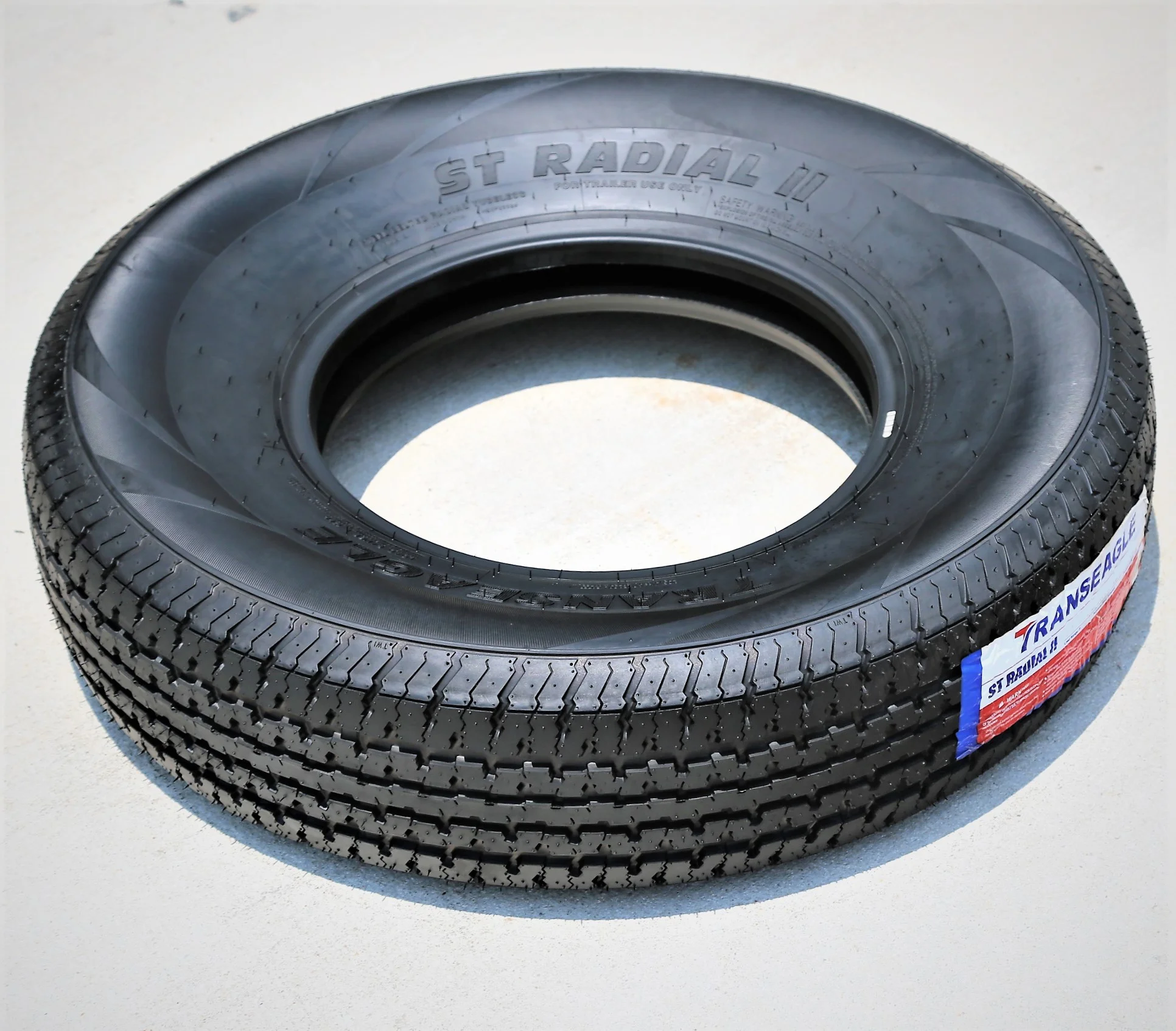 Pair of 2 Transeagle ST Radial II Steel Belted ST205/75R15 205/75R15 107/102L D 8 Ply Trailer Tires