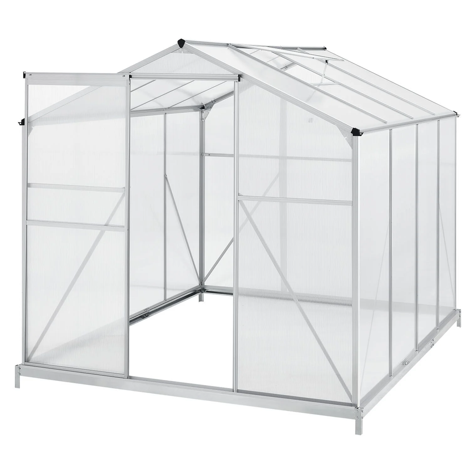 2025 Aluminium kas met fundering