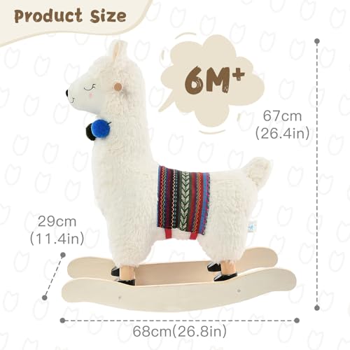 labebe Peluche a Dondolo da Bambino, Giocattolo a Dondolo di Animale farcito, Rocker di Alpaca : Amazon.it: Giochi e giocattoli