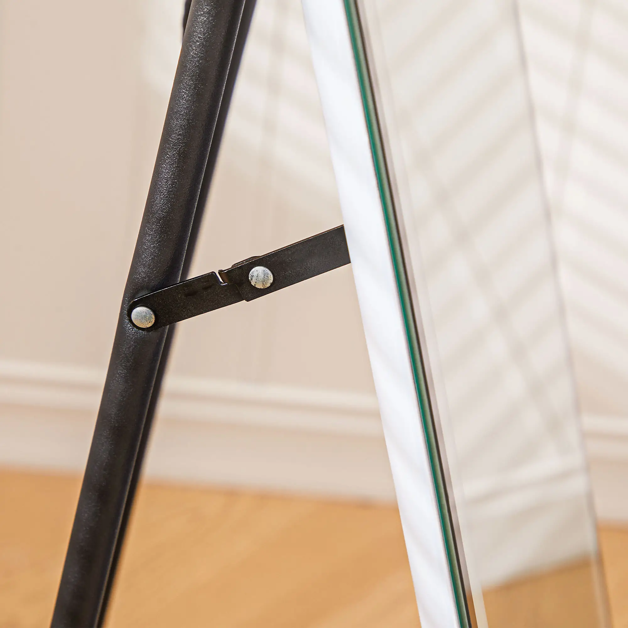 HOMCOM Standspiegel LED Touch Ganzkörperspiegel 3-in-1 Bogenform