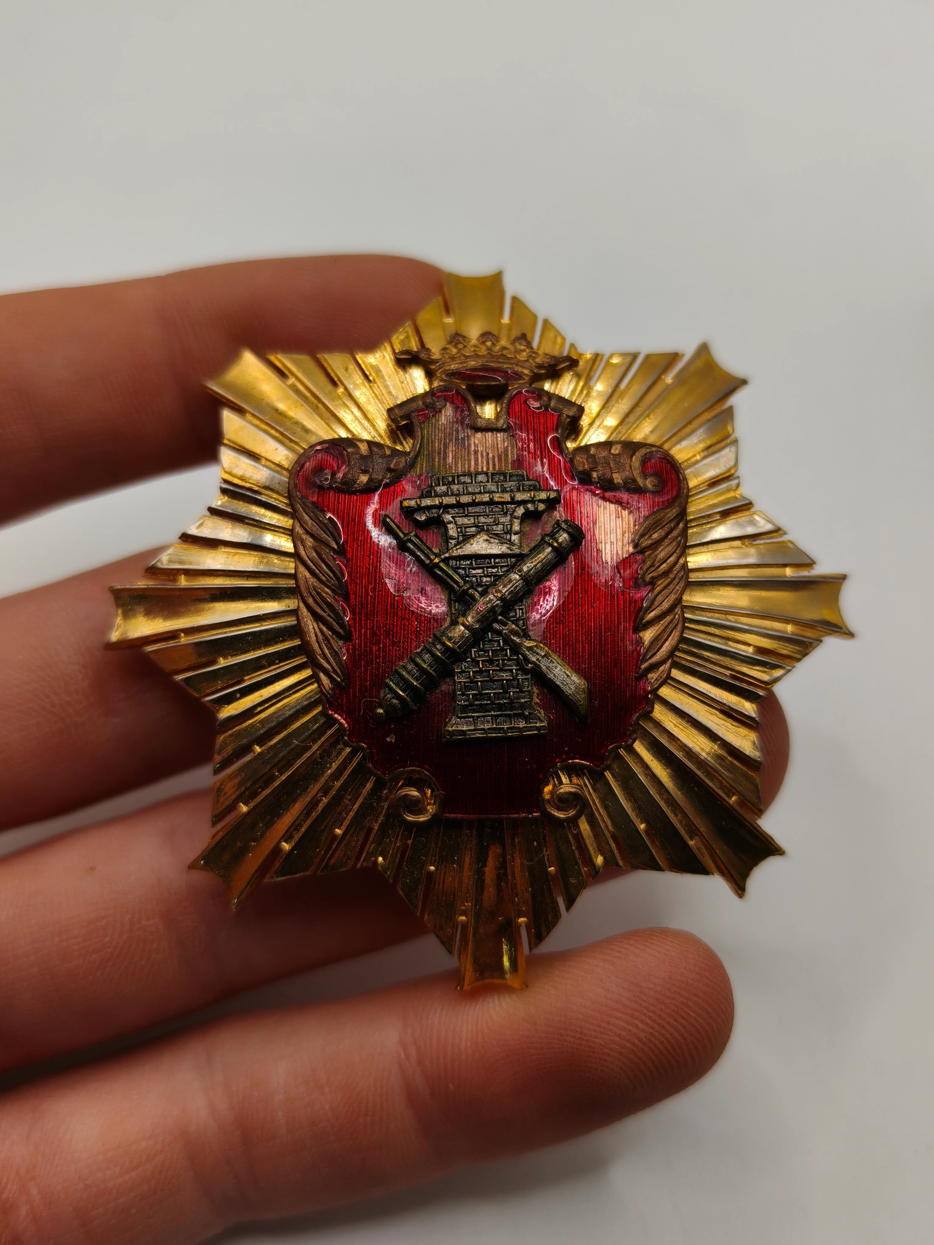 Medalla placa m��rito orden servicio Polit��cnico