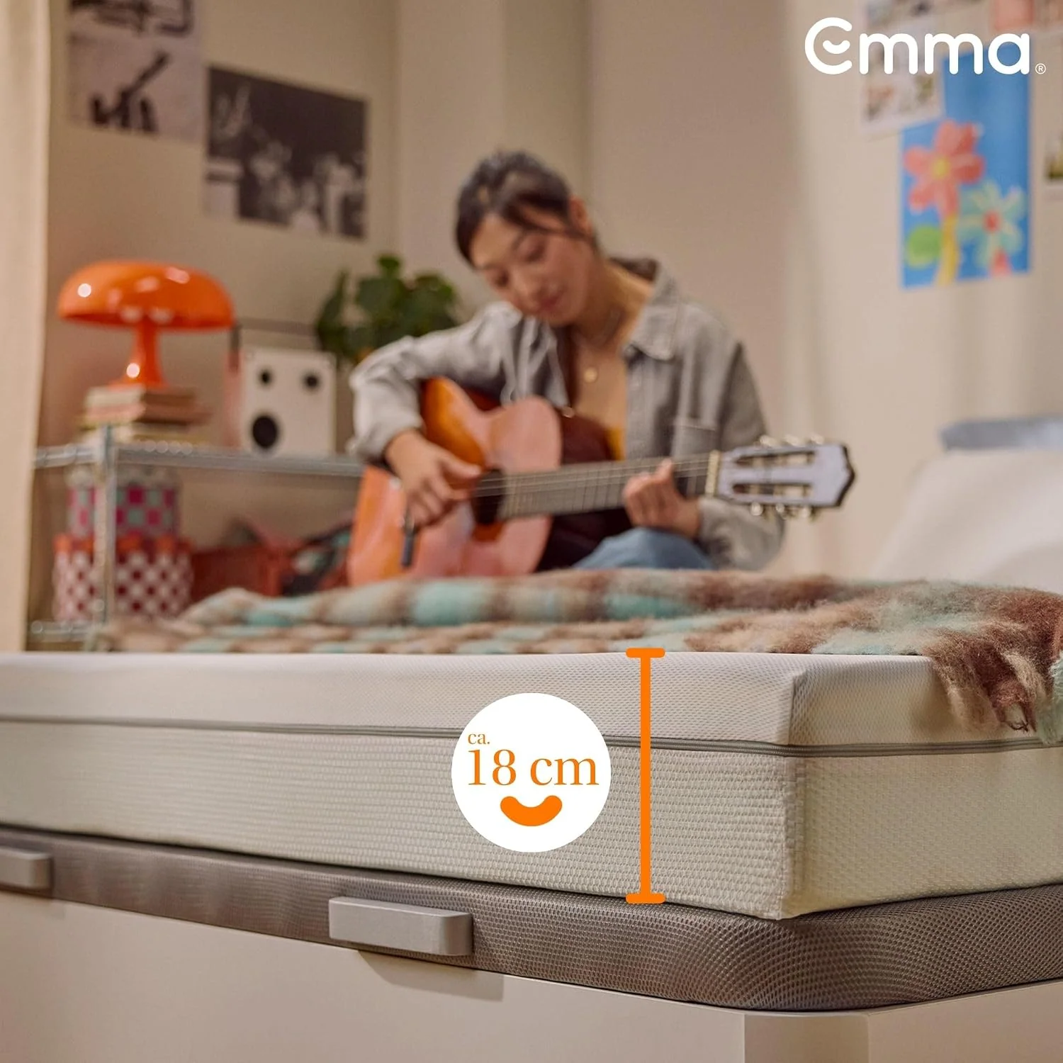 Emma One+ 3-Zonen Schaummatratze mit abnehmbarem Thermobezug