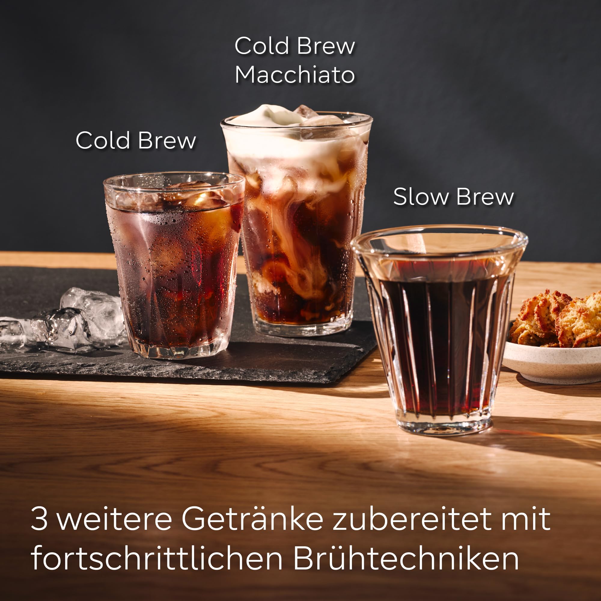 Kaffeevollautomat EQ700 classic mit 5-Zoll-TFT-Touchdisplay, 36 Heiß- und Kaltgetränken sowie Cold Brew und App-Steuerung, TP715E17