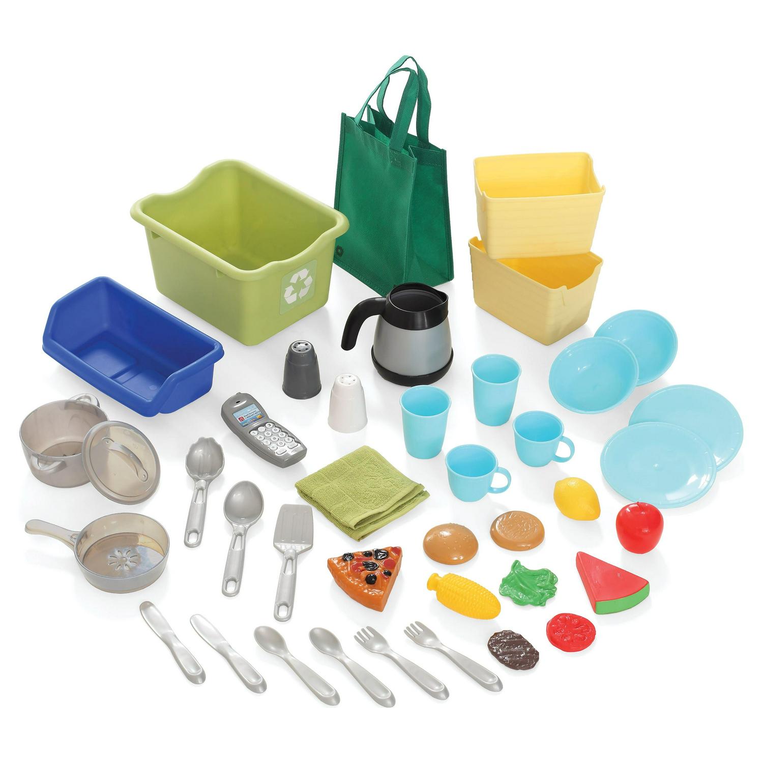 Step2 Heart of the Home Brown Toddler Play Kitchen Set