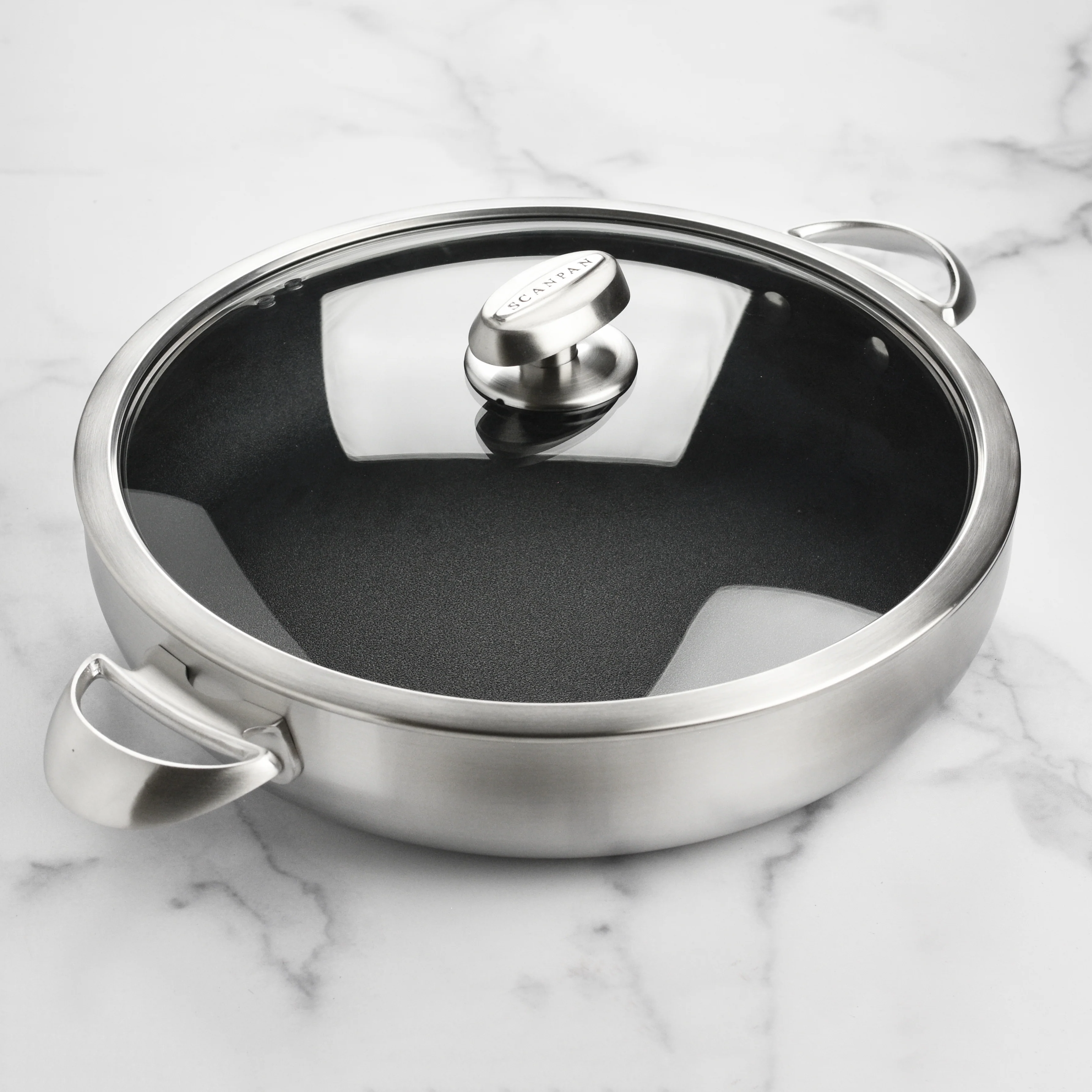 Scanpan CX+ – Brasiera antiaderente in acciaio inox da 5,5 qt
