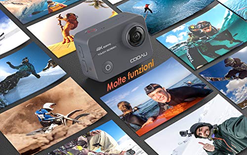 COOAU videocamera Anti Shake fotocamera Impermeabile