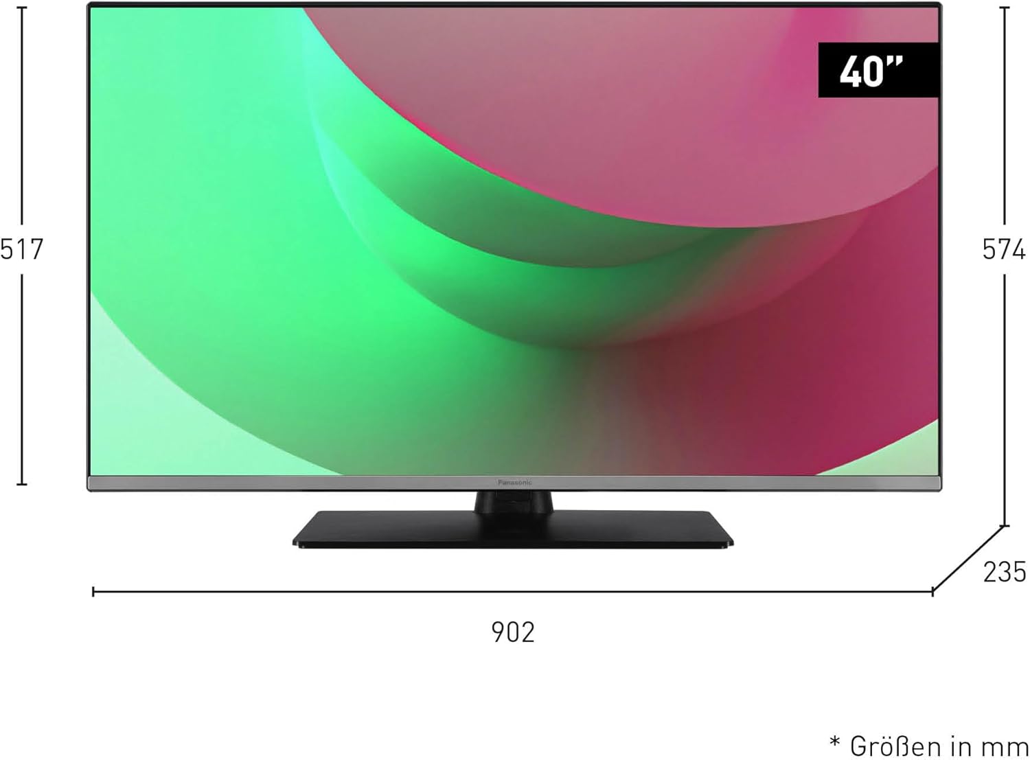 Panasonic TB-40S45AEZ, S45 Serie 40 Zoll Full HD LED Smart TV, 2024, TiVo, Google- und Alexa-Sprachsteuerung, Gaming-Modus, Media Player, HDR, HDMI, für EIN außergewöhnliches visuelles Erlebnis