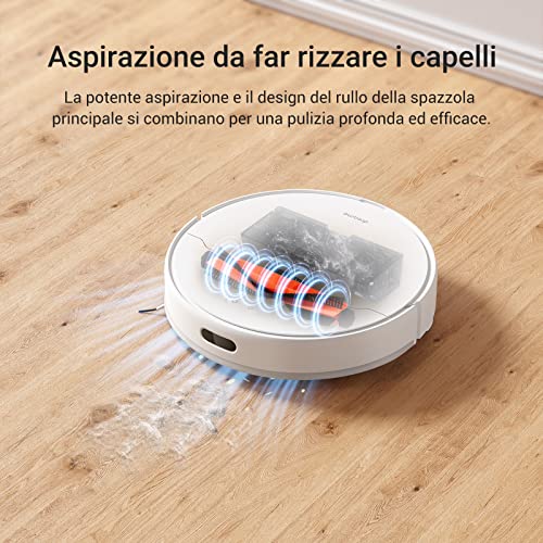 dreame D10 Plus Robot Aspirapolvere Lavapavimenti con Svuotamento Automatico Polvere, Navigazione LiDAR Rilevamento Ostacoli, Aspirazione 4000Pa Tappeti Peli Animali, Autonomia 170min, WiFi/Alexa/APP : Casa e cucina