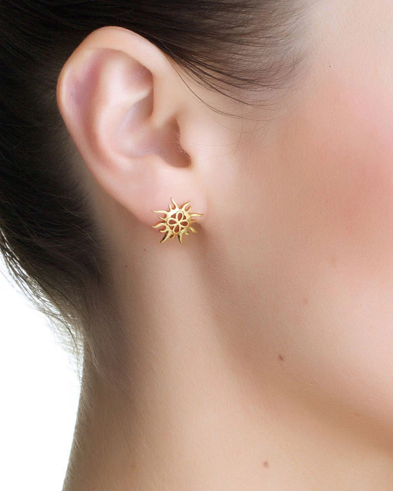Newbridge Silverware Sun Stud Earrings