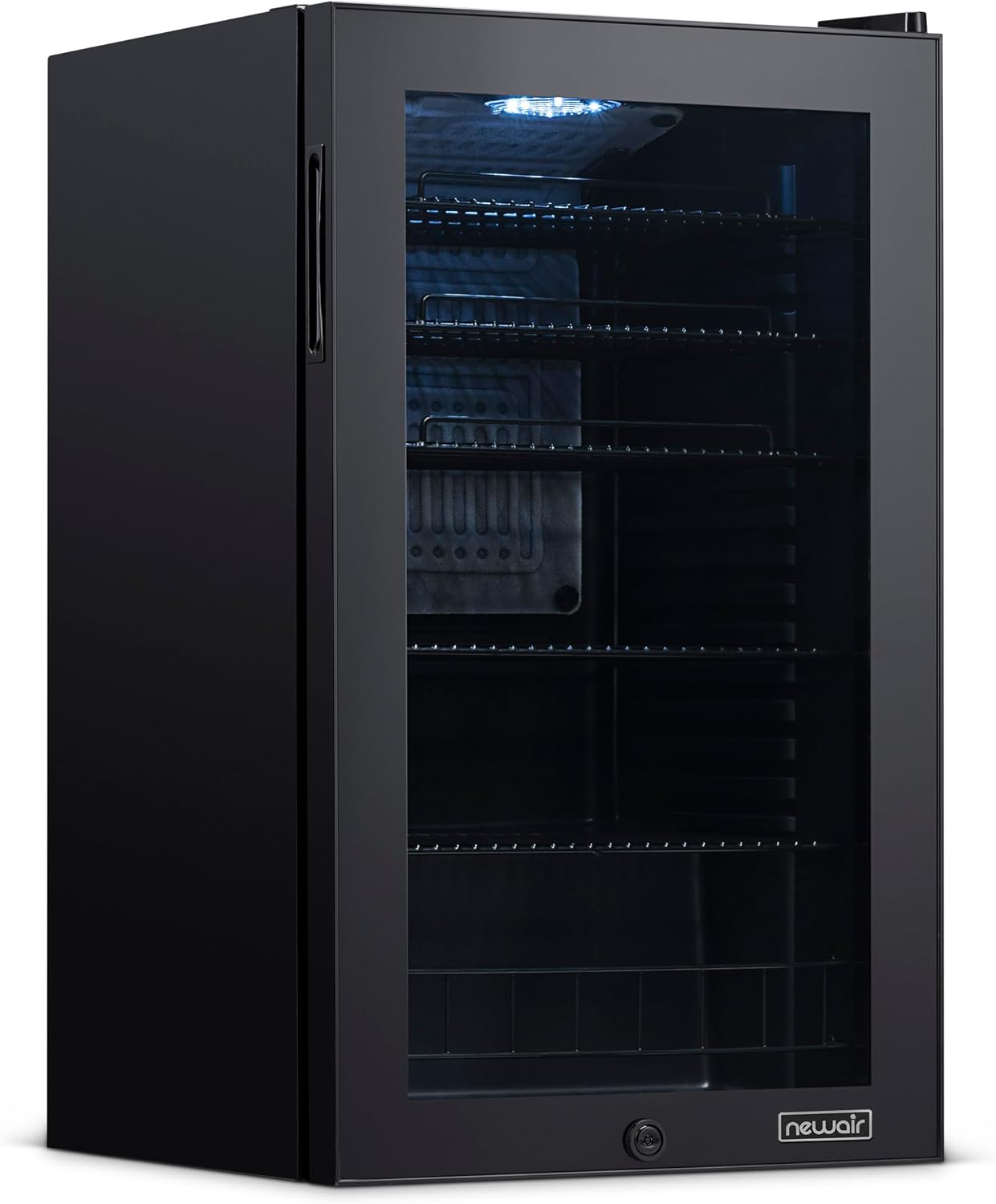 Getränkekühlschrank | Freistehender Kühlschrank für 126 Dosen mit Glastür mit Scharnier rechts | Mini-Getränkekühlschrank, perfekt für Bier, Wein, Limonade und kühlere Getränke