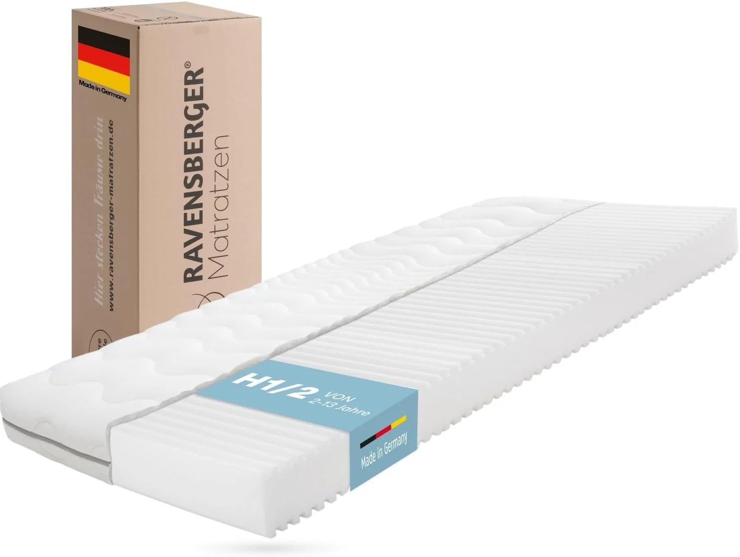 RAVENSBERGER Softwelle Kinder- und Jugendmatratze mit 7-Zonen-Kaltschaum