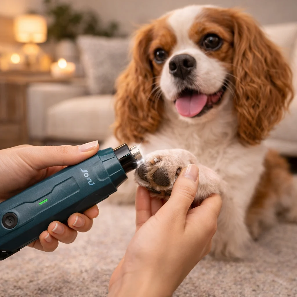 Dog Nail Grinder �C 6-Speed Settings, Dual LED & USB Rechargeable