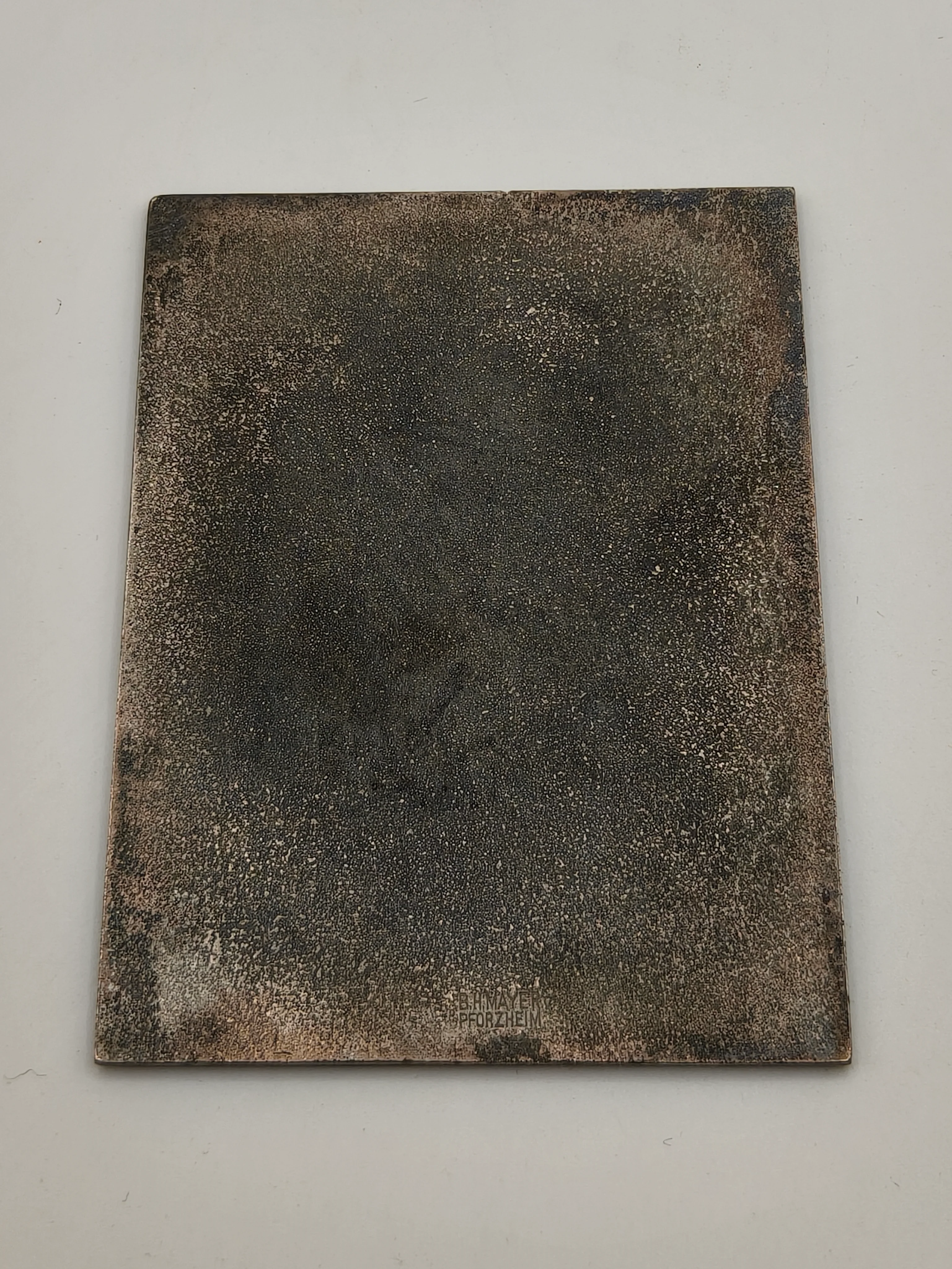 1941 German Reichssiegerausstellung Stuttgart Bronze Plaque Dog Show Award. WWII