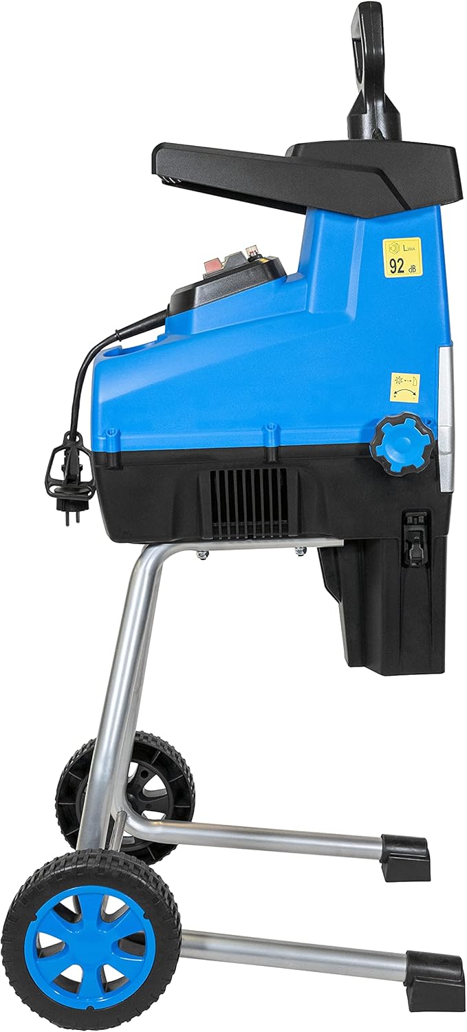 Güde Gartenhäcksler GH 2801 SILENT (2800 W, max. Astdicke 44 mm, geräuschreduzierte Walzentechnik, hoher Materialdurchsatz, Vor- und Rücklauffunktion, Überlastschalter, 30 l Fangsack, Zuführstock)