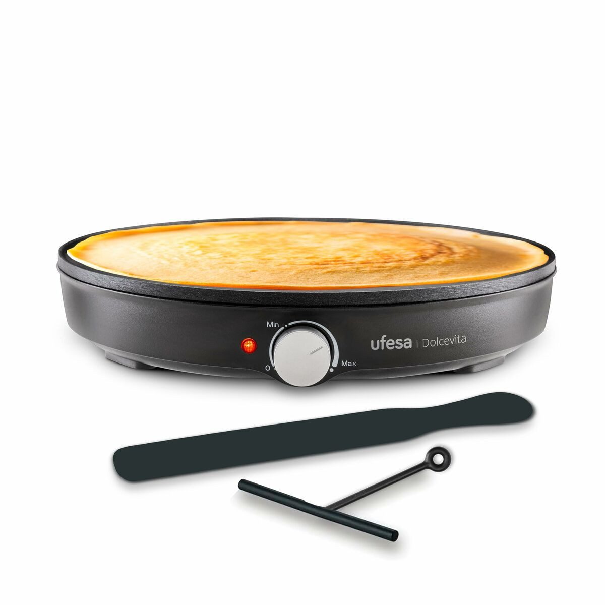 Raclette und Fondue-Set Crêpes-Maker UFESA 73408014 Schwarz