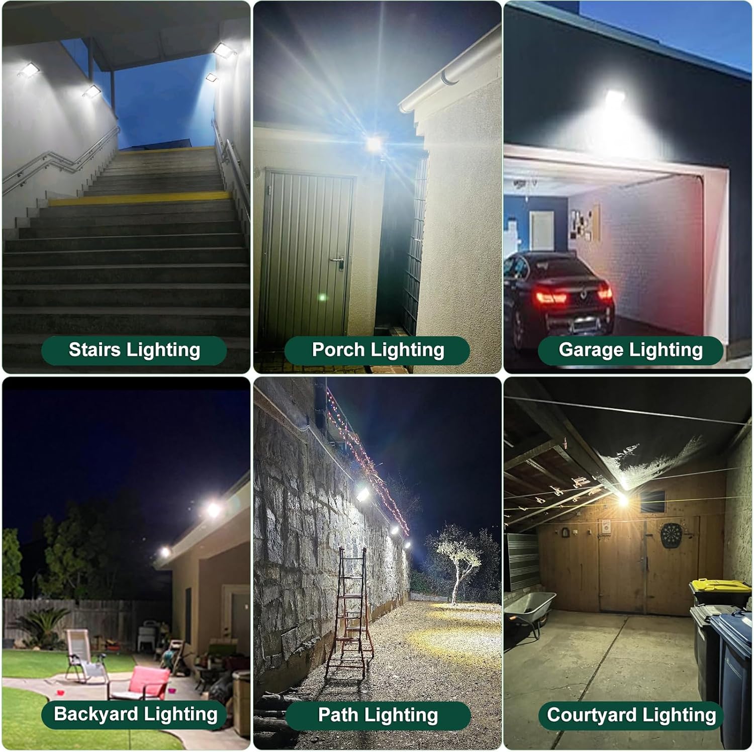 100W LED Strahler mit Bewegungsmelder Außen,10000LM 6500K Kaltweiß Superhell Außenstrahler Flutlicht,Wasserdicht LED Fluter Scheinwerfer Aussen,Wandleuchte für Garten,Garage,Hof,Patio-10PCS