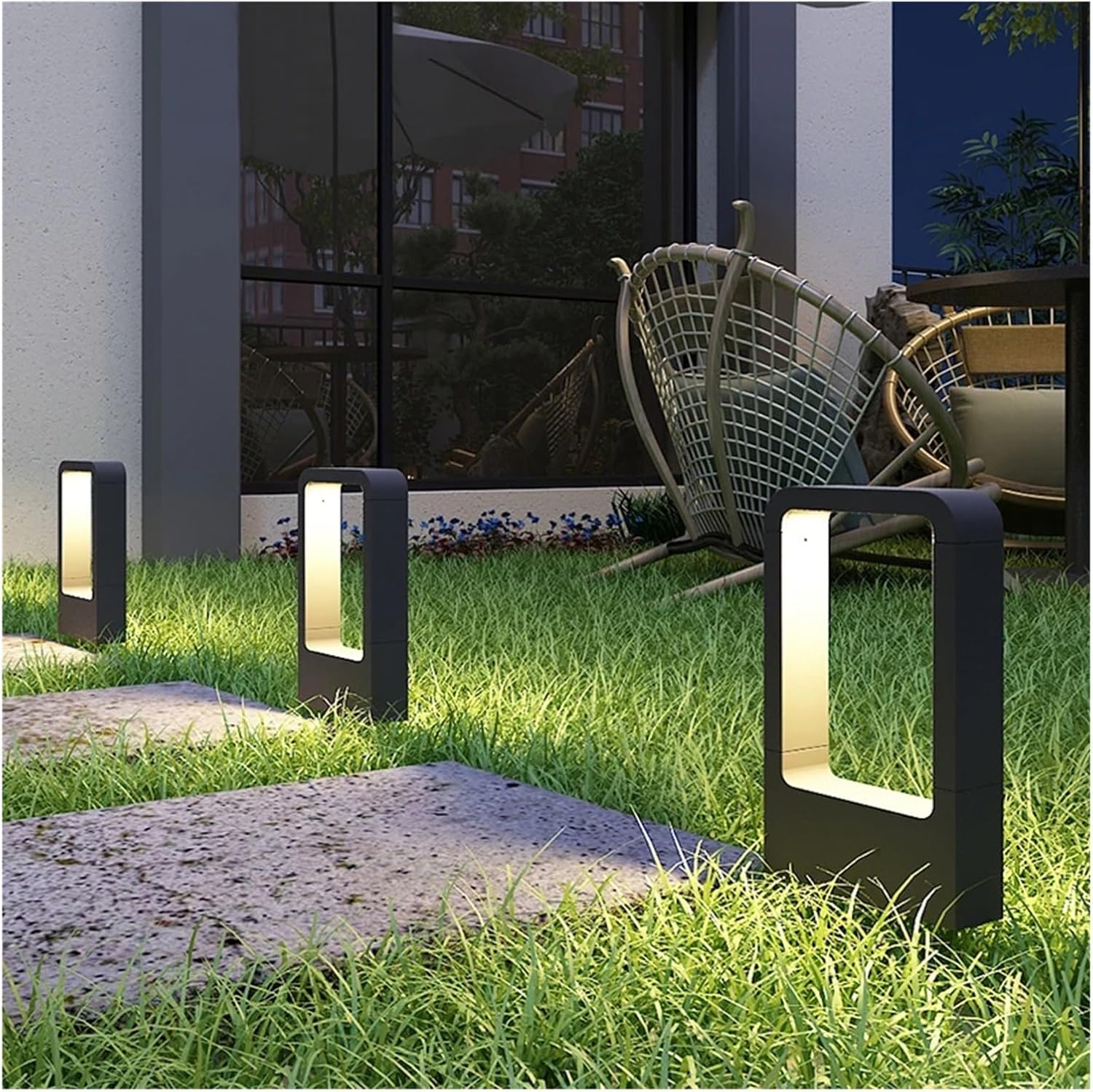 Moderne wasserdichte Gartenbeleuchtung für den Außenbereich, IP65, Aluminium, Landschaftsleuchten für Villen, Innenhöfe und Terrassen, stilvolle LED-Pendelleuchte
