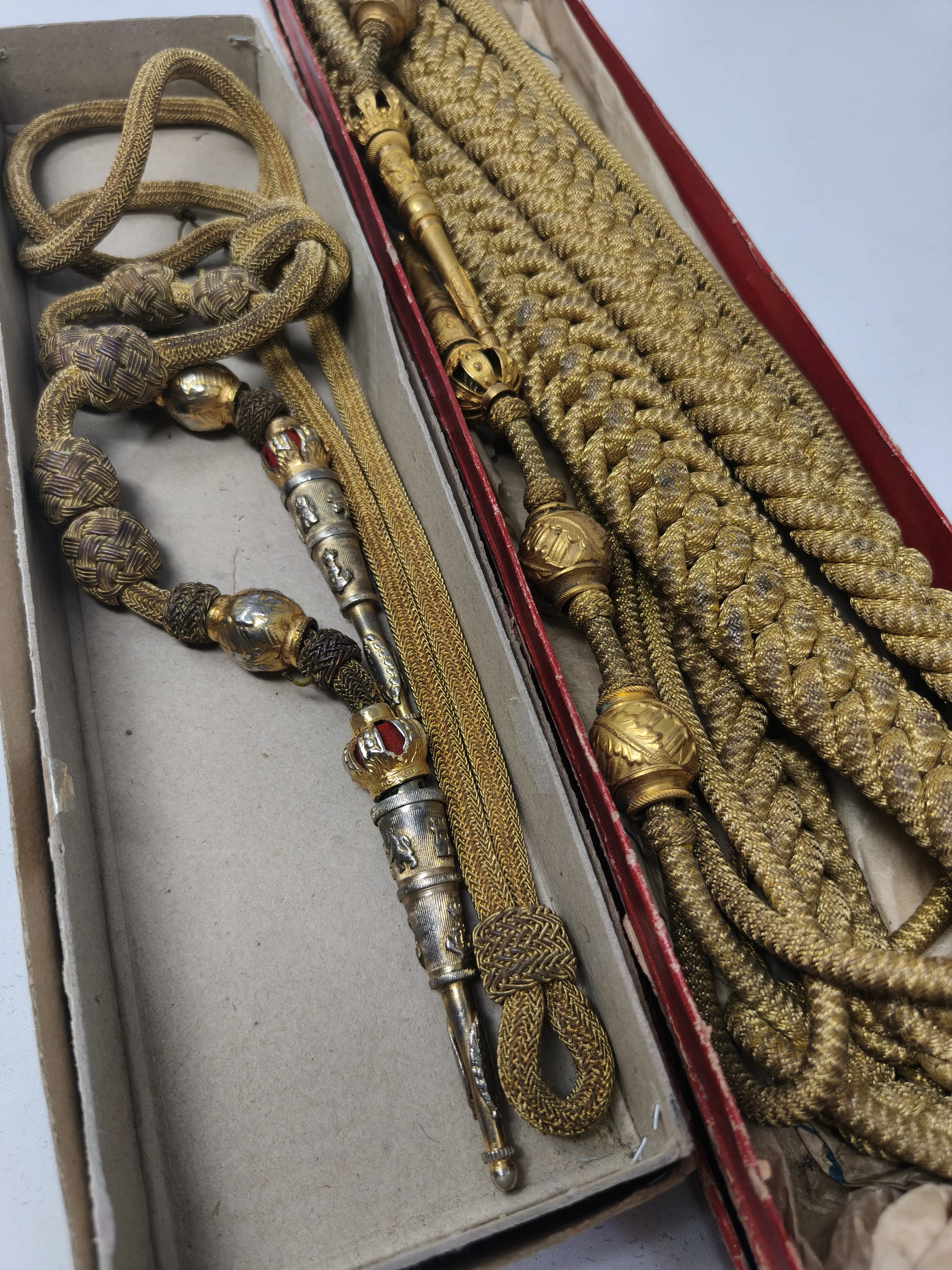 Cordones de ayudante general de marina. ��poca Monarqu��a Espa?ola.