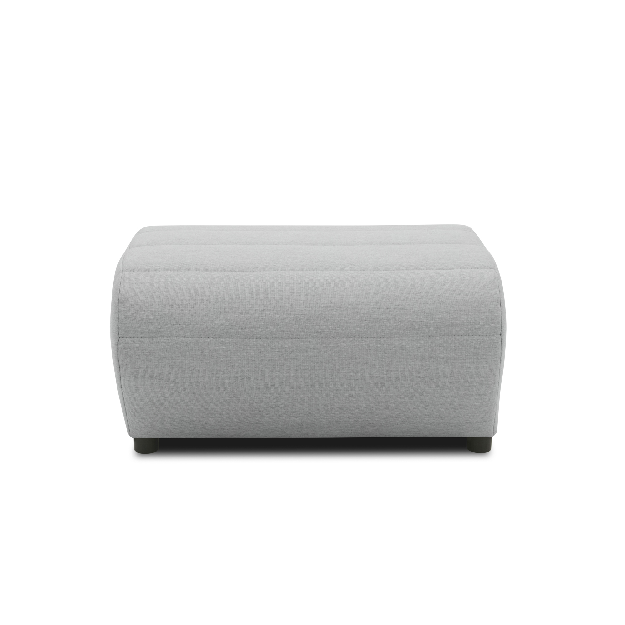 Outdoor Sofa 300 002 Hocker, Gartenmöbel, Gartenhocker, Polsterhocker, silber, 73 x 63 x 40 cm