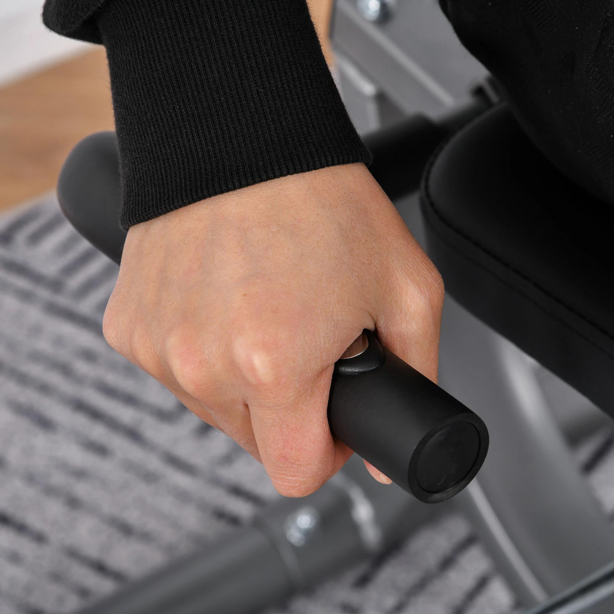 hometrainer fietstrainer vliegwiel hometrainer met 8 niveaus verstelbare magnetische weerstand verstelbare lengte magnetische weerstand wielen metaal ABS grijs + zilver 136?l x 62,5?b x 38?h cm