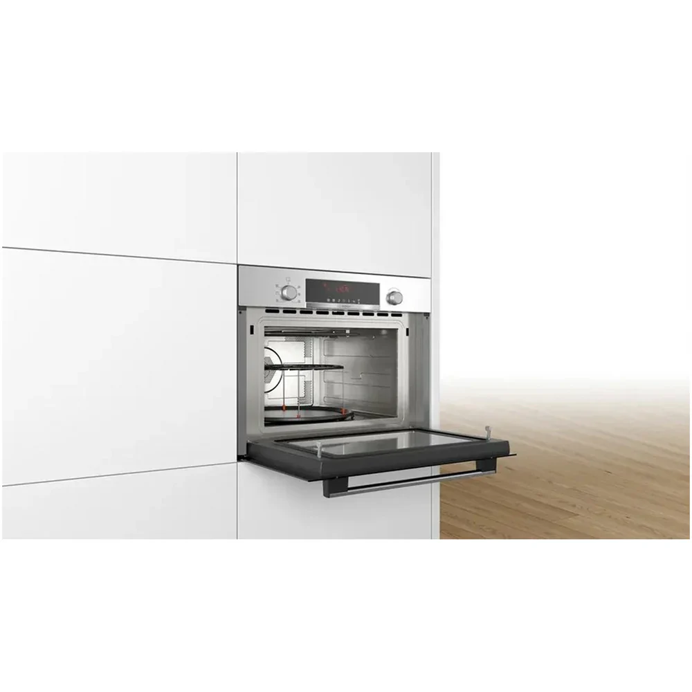 2025 Horno Microondas Empotrable Bosch CMA583MS0B Serie 4 con Aire Caliente, 60 x 45 cm, Acero Inoxidable