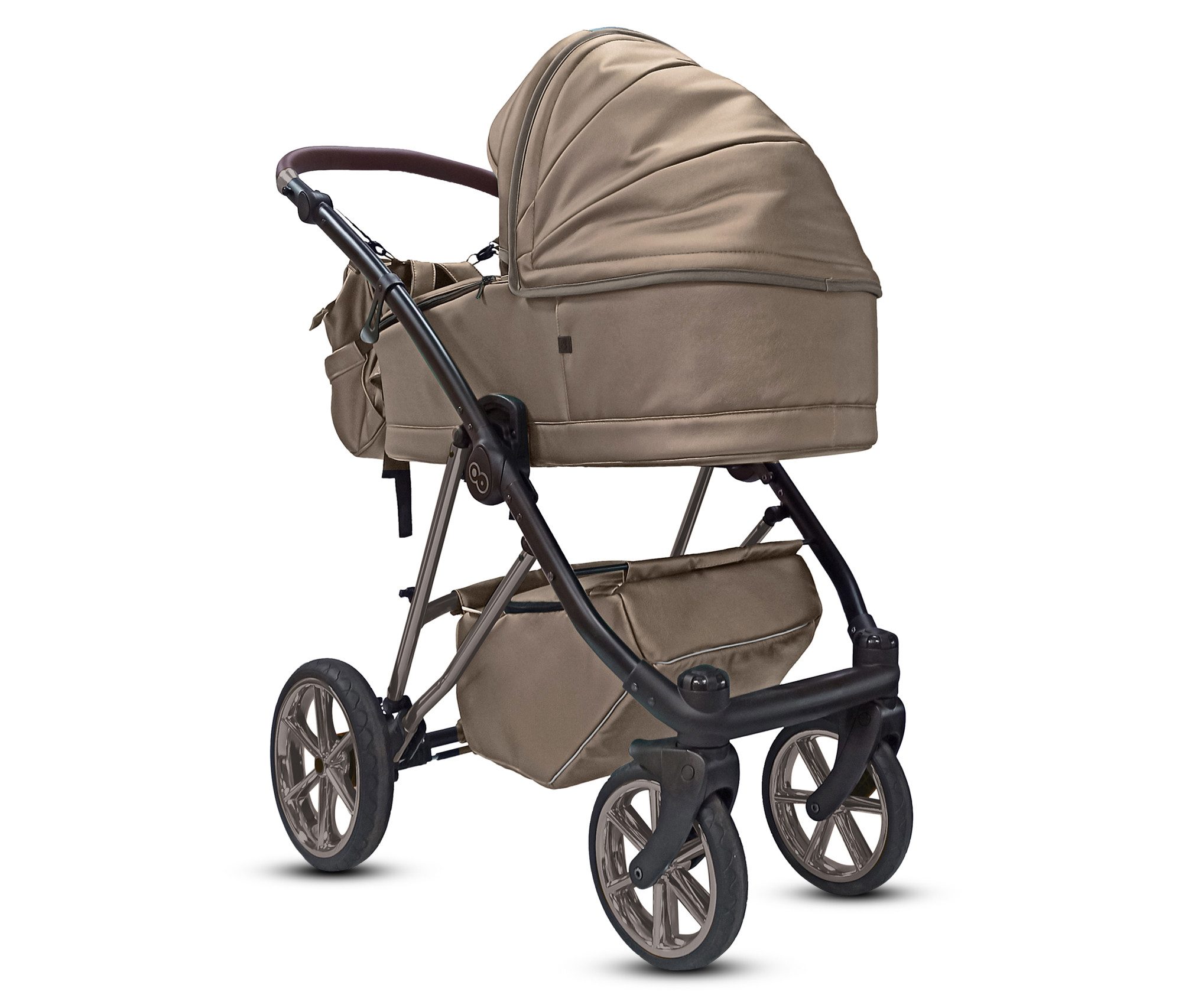 Kombi-Kinderwagen 2in1 Musse Royal, Baby Buggy Babywanne 5-Punkt-Sicherheitsgurt