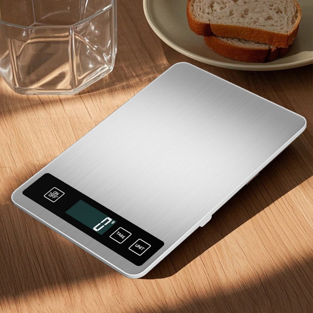 Küchenwaage Küchenwaage Digital, 10KG Essenswaage mit LCD-Anzeige, 1g Richtigkeit