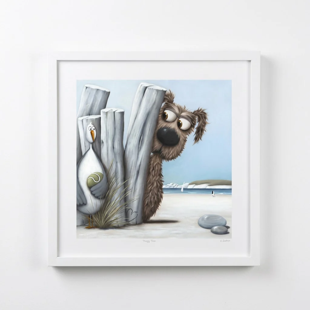 'Can I Have My Ball Back' �C Framed Print by Simon Clarke