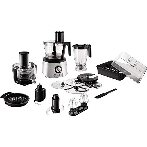 Philips Robot Da Cucina 1300 W, 32 Funzioni, Recipiente Da 3.4 L, Powerchop, Lama In Acciaio Inox E Dischi, Argento (HR7778/00) : Amazon.it: Casa e cucina