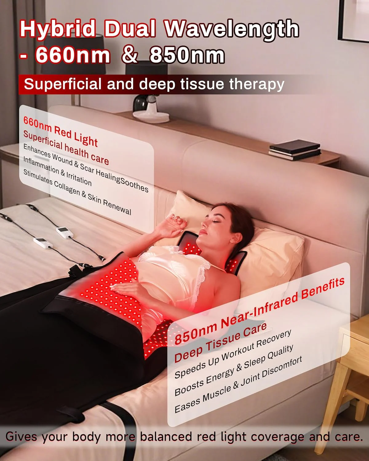 2025 Red Light Therapy Mat, Medical-Grade TPU, 2570 LEDs, 73