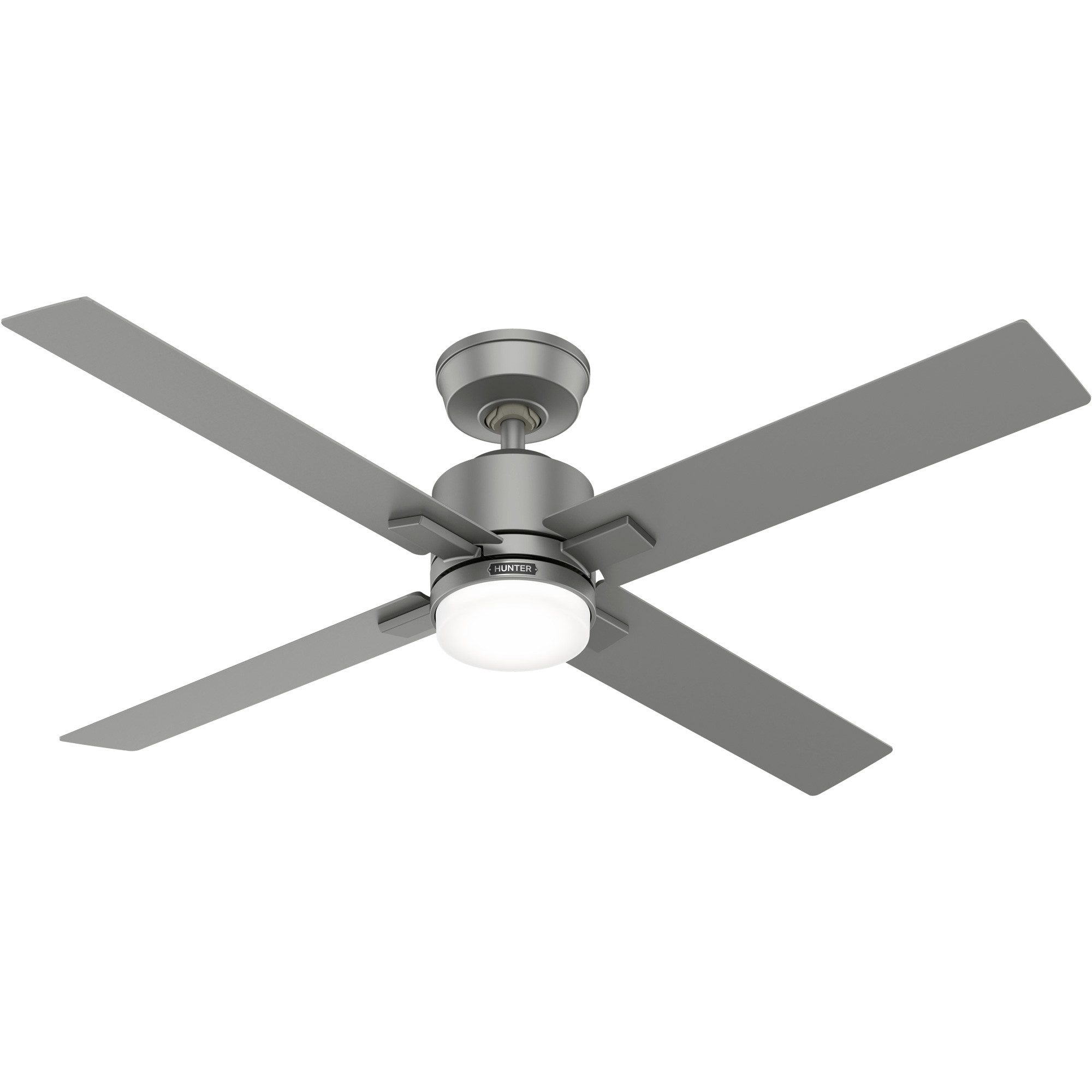 Deckenventilator DC Deckenventilator Mila Silber mit LED & Fernbedienung