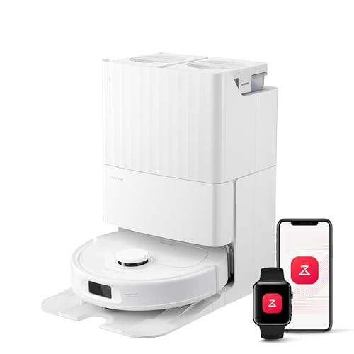 roborock Qrevo S Robot Vacuum and Mop, Self Drying, Auto Mop Washing, 7000Pa Suction, Self Emptying & Refilling, 10mm Mop Lifting, 200RPM Spinning Mops, Smart Obstacle Avoidance, White