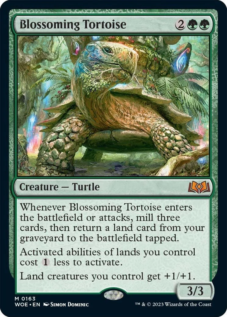 Blossoming Tortoise (163) (Wilds of Eldraine)