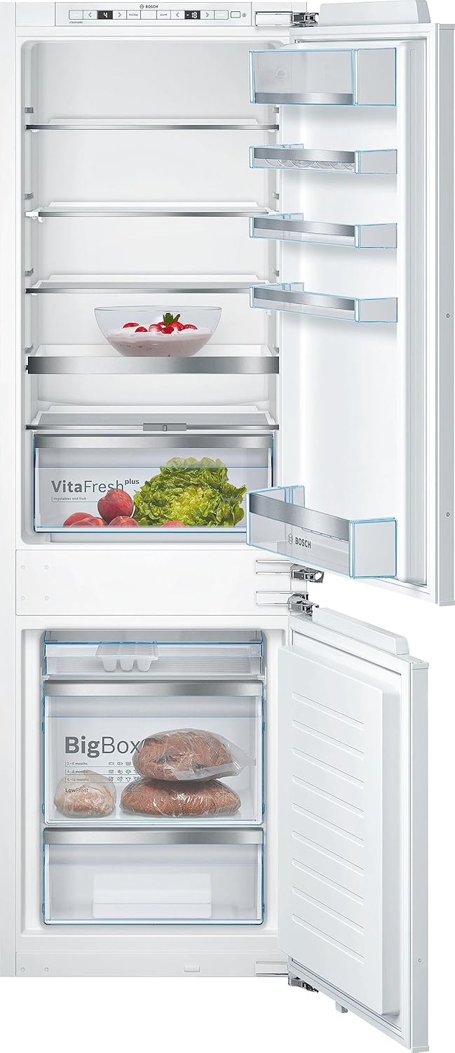 Bosch KGN36NWEA Serie 2 Kühl-Gefrier-Kombination, 186 x 60 cm, 215 L Kühlen & 87 L Gefrieren, NoFrost nie wieder abtauen, LED-Beleuchtung gleichmäßige Ausleuchtung