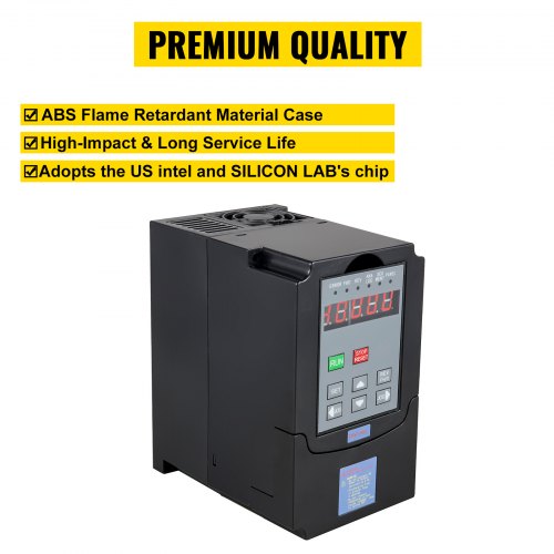 VEVOR Frequenzumrichter 220 V Converter 5,5 kW VFD-Wandler Frequenzwandler für Spindelmotor Frequenz Umwandler Wechselrichter für 3 Phasen