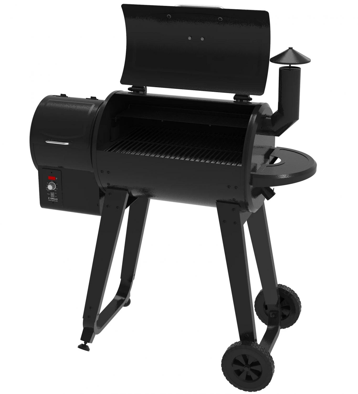Z GRILLS ZPG 450A3 Wood Pellet Grill & Smoker, 8 in 1 BBQ, Black, 2022 Model, Digital Control, 459 sq. in. Cooking Area