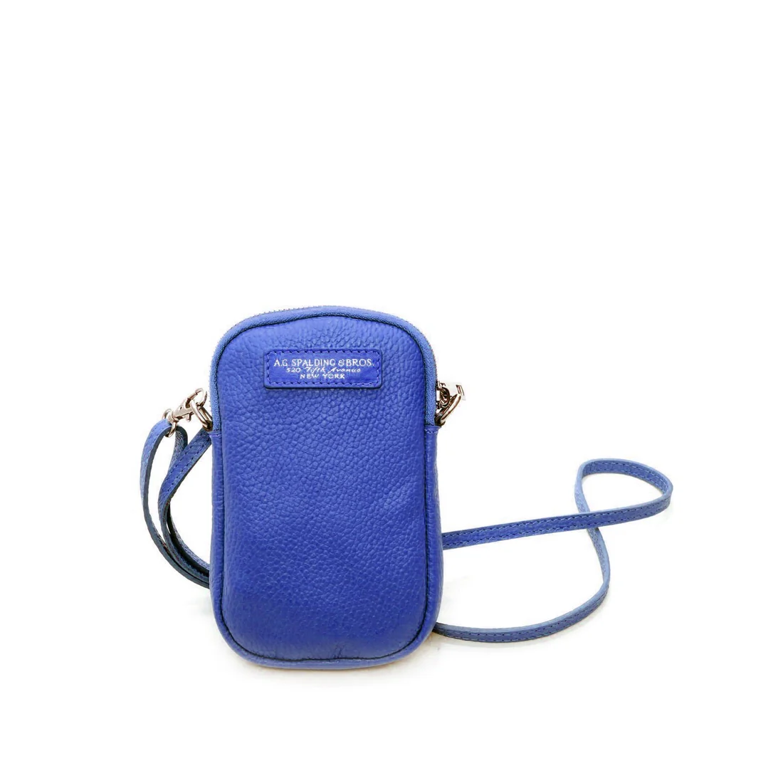 Tracollina Spalding & Bros Mary Tourist pelle bluette