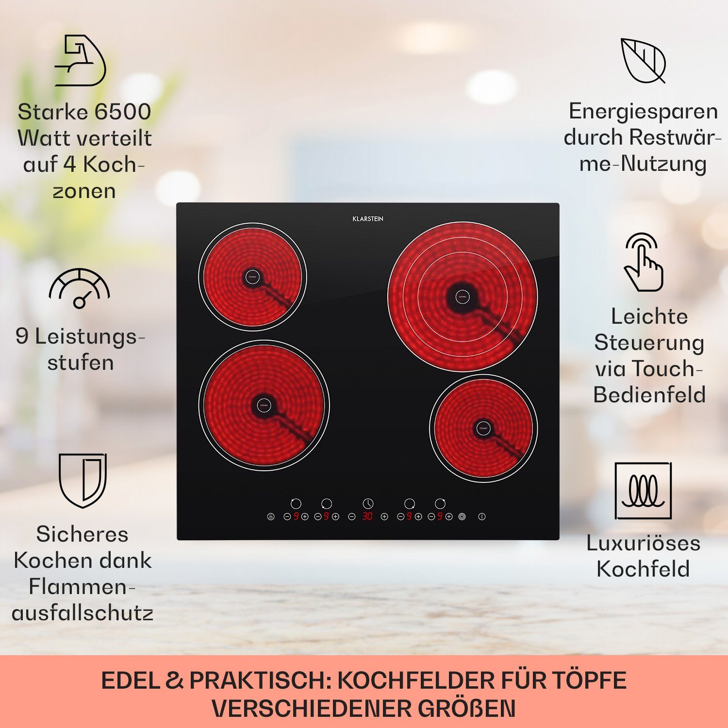 Elektro-Kochfeld Virtuosa