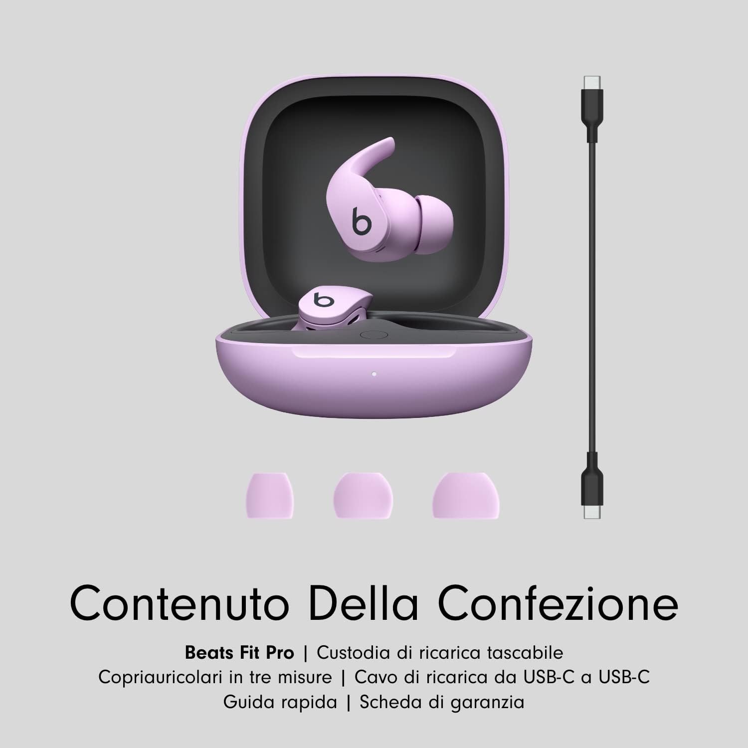 Fit Pro – Auricolari true wireless con cancellazione del rumore – rating di grado IPX4, compatibili con  e Android, Bluetooth® di Classe 1, microfono integrato – Viola ametista