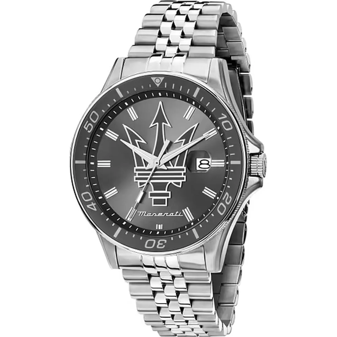 Orologio Maserati Sfida quadrante grigio soleil in acciaio R8853140010