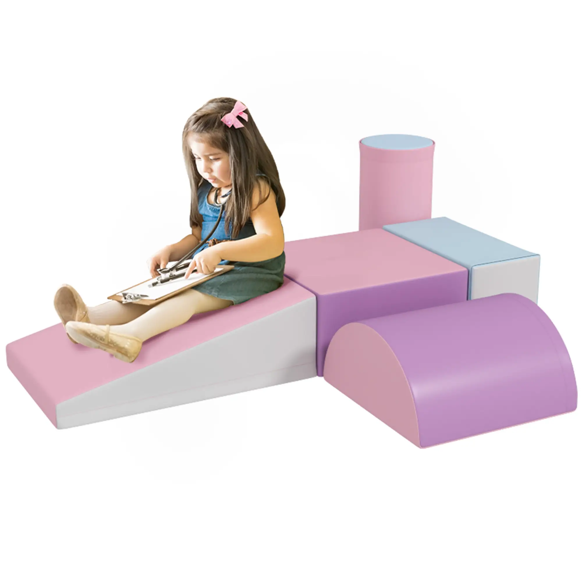 HOMCOM Softbausteine 5er-Set – Bauspielzeug für Kleinkinder
